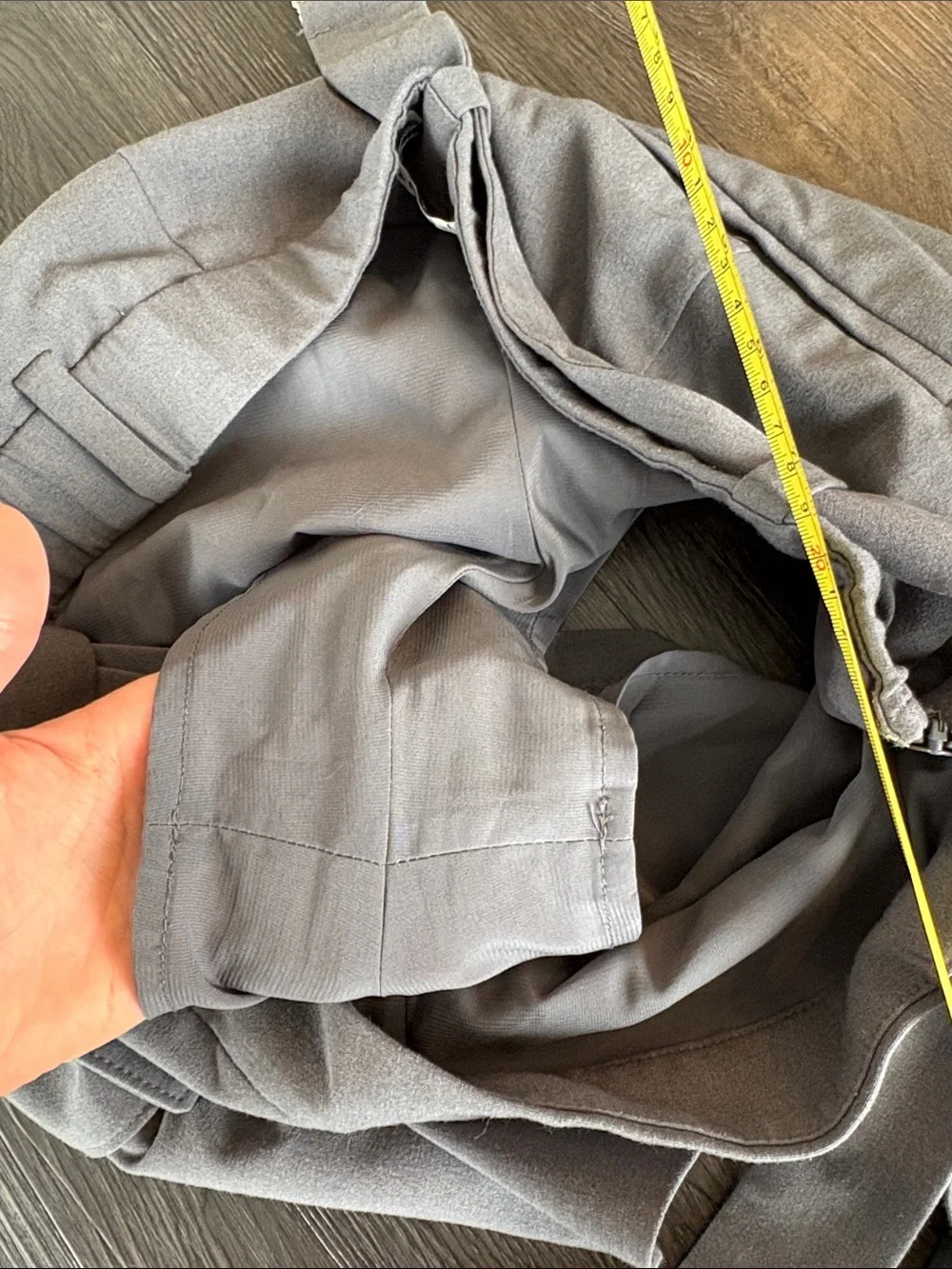 ABERCROMBIE & FITCH grey mini skort belted large
